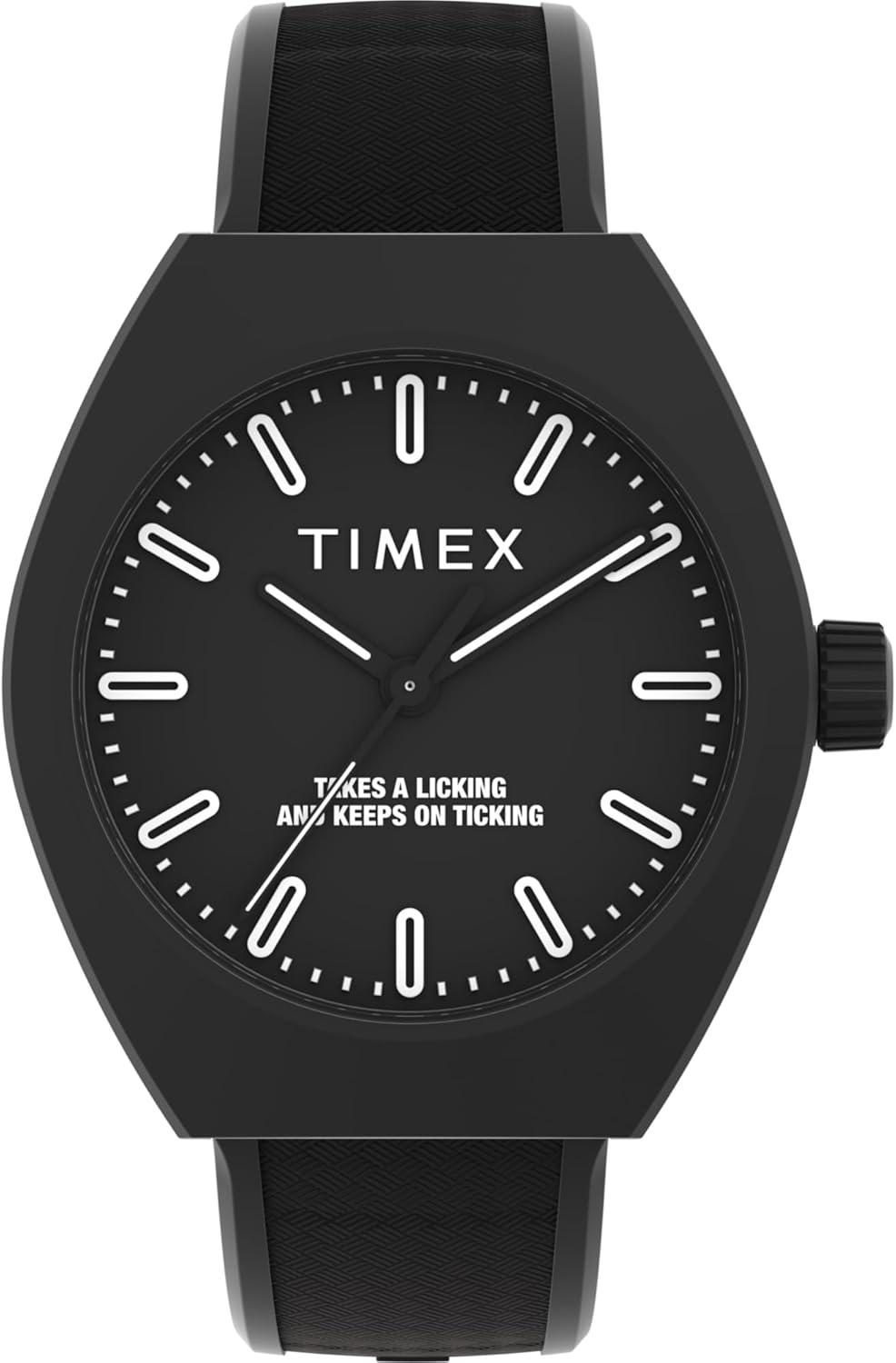 Timex Unisex Urban Pop 40mm Watch - Black Strap Black Dial Black Case