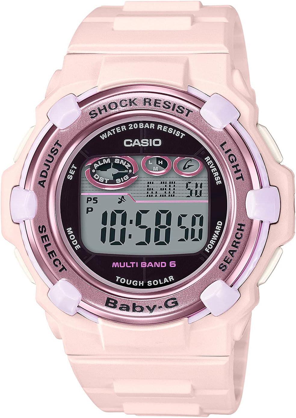 Casio Baby-G Radio Solar 2021 Model BGR-3000UCB-4JF Ladies Pink Watch