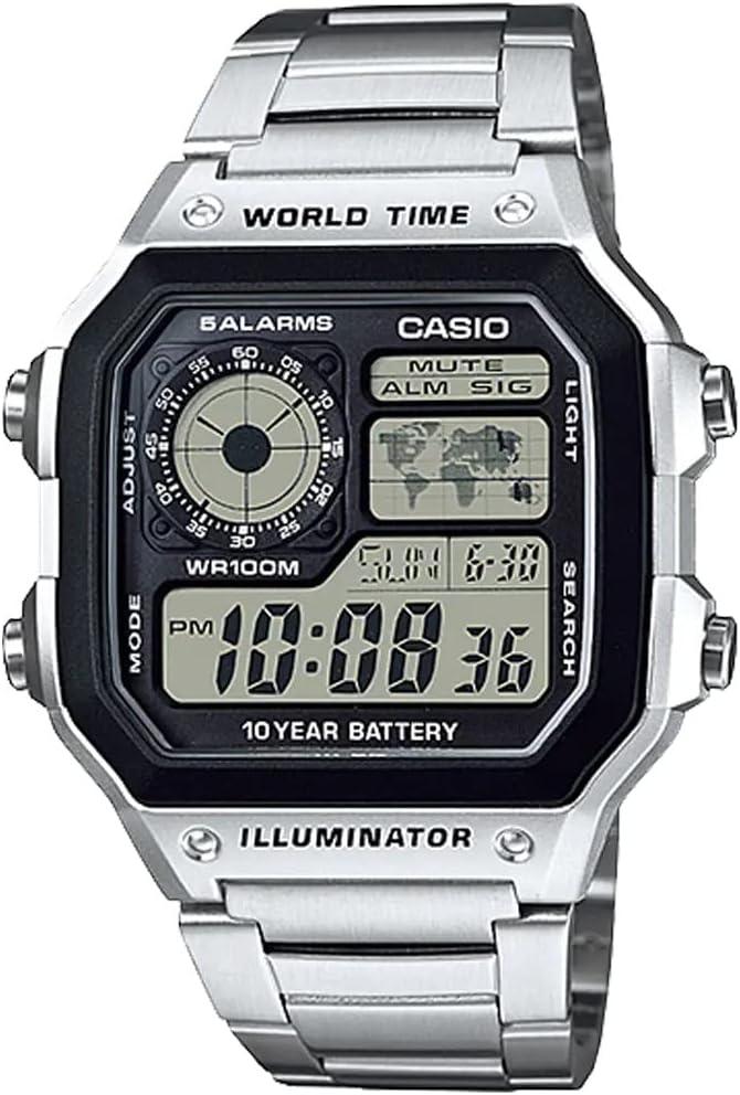 Casio World Time AE-1200WHD-1AV Men's Digital Watch