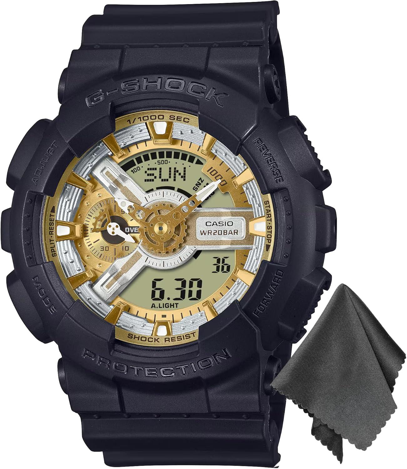 G-Shock GA-110CD-1A9CR Analog/Digital Watch - Bundled with OSP Cleaning Cloth