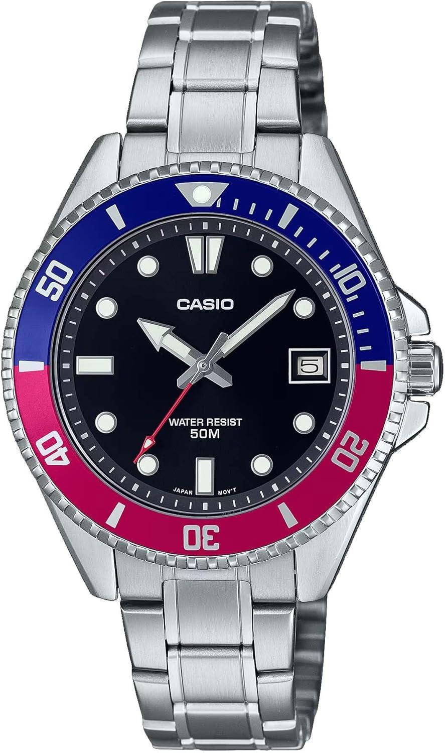 Casio MDV10D-1A3V Unisex Dive Inspired 38 mm Stainless Steel Sports Watch