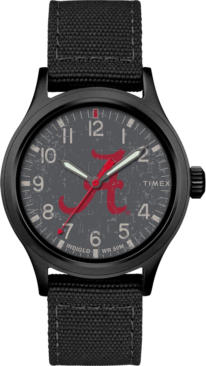 Timex Men's Collegiate Scout 40mm Watch – Alabama Crimson Tide Edition