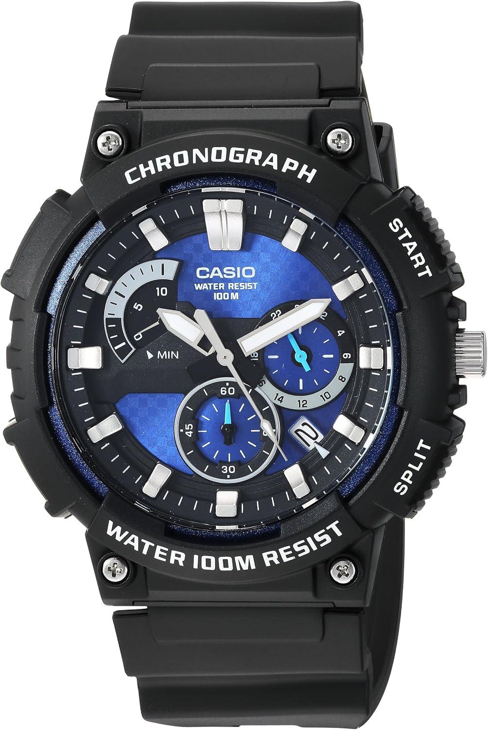 Casio MCW200H Series Men's Analog Watch - Black/Blue