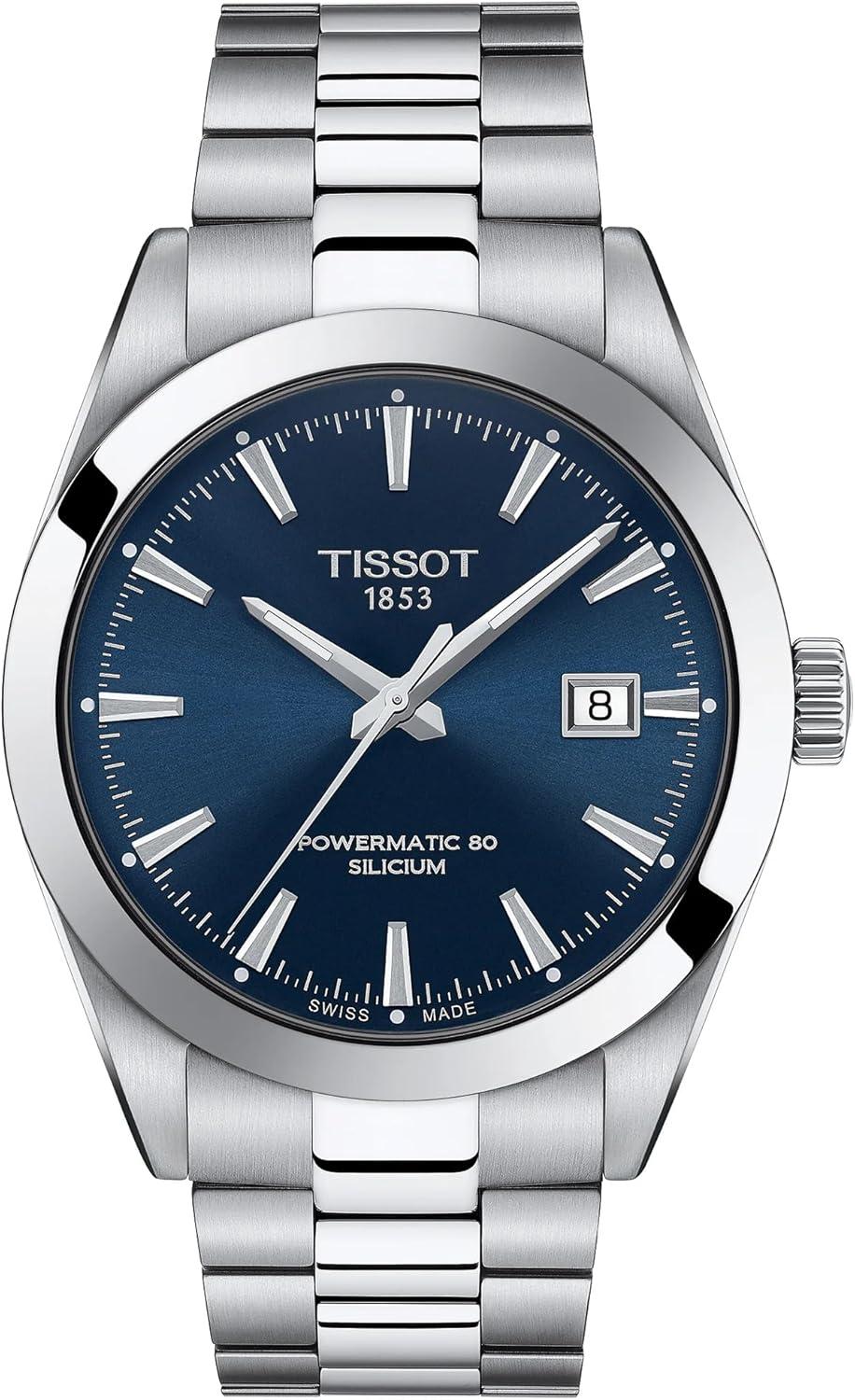 Tissot Men's Gentleman Stainless Steel Dress Watch Grey T1274071104100