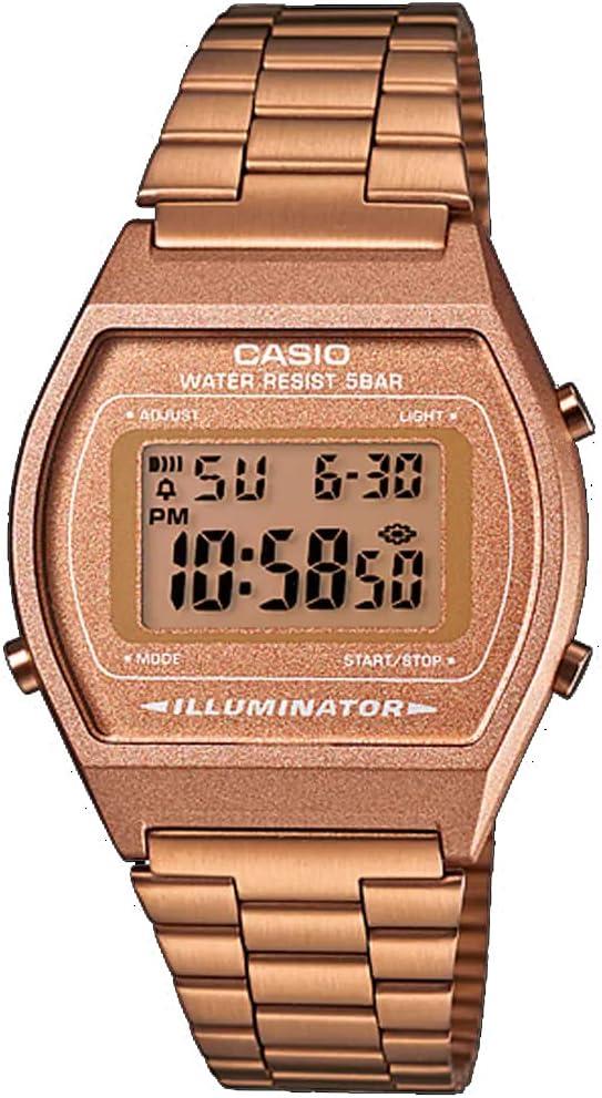 Casio B640WC-5AVT Men's Vintage Rose Gold Tone Digital Watch