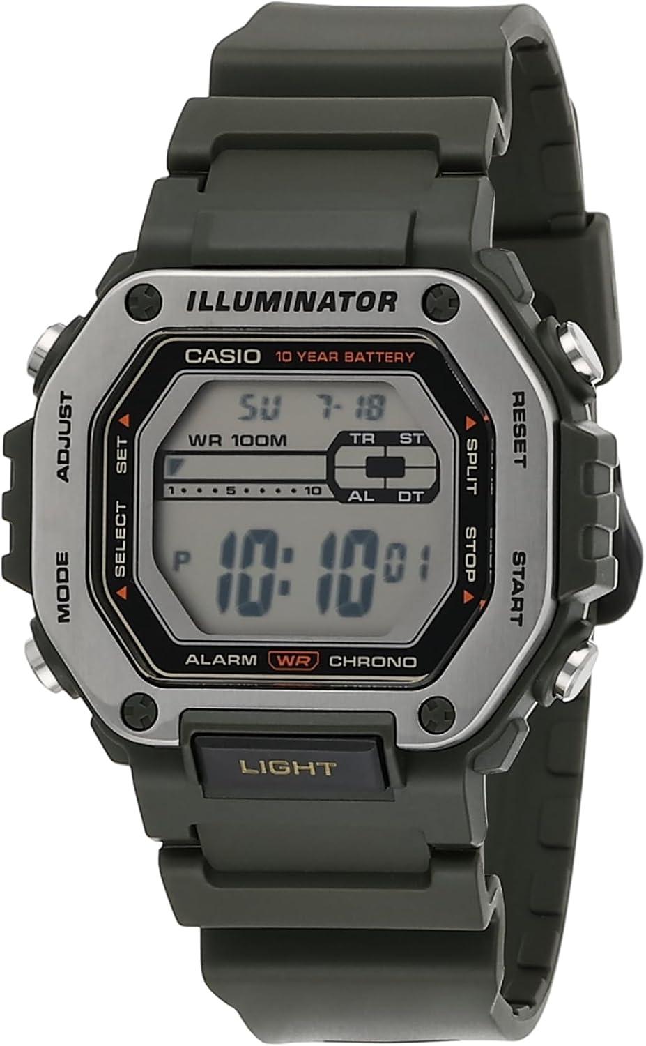Casio LED Illuminator 10-Year Battery Men's Watch MWD-110H-3AV
