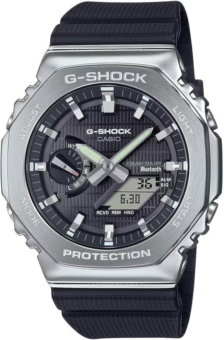 G-Shock Casio G-Steel Solar Connected Black Dial Black Resin Strap Watch - GBM2100-1A