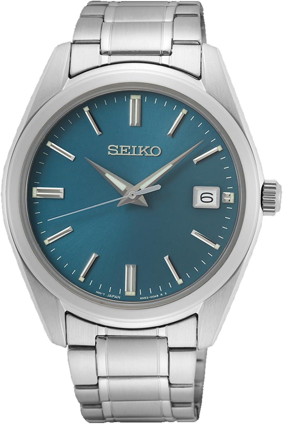 SEIKO Stainless Steel Blue Dial Quartz Men's Watch SUR525