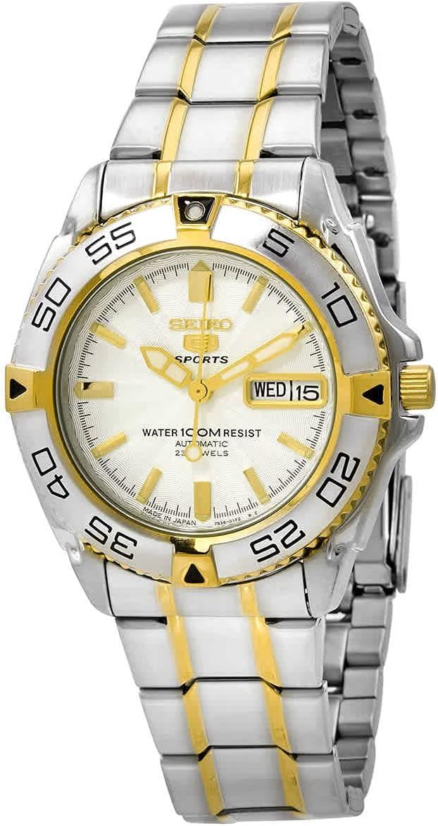 SEIKO 5 Sports Automatic White Dial Men's Watch SNZB24J1