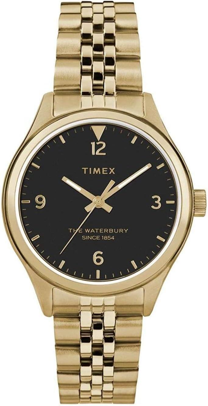 Timex Women's Waterbury Traditional 34mm Watch – Gold-Tone & Black