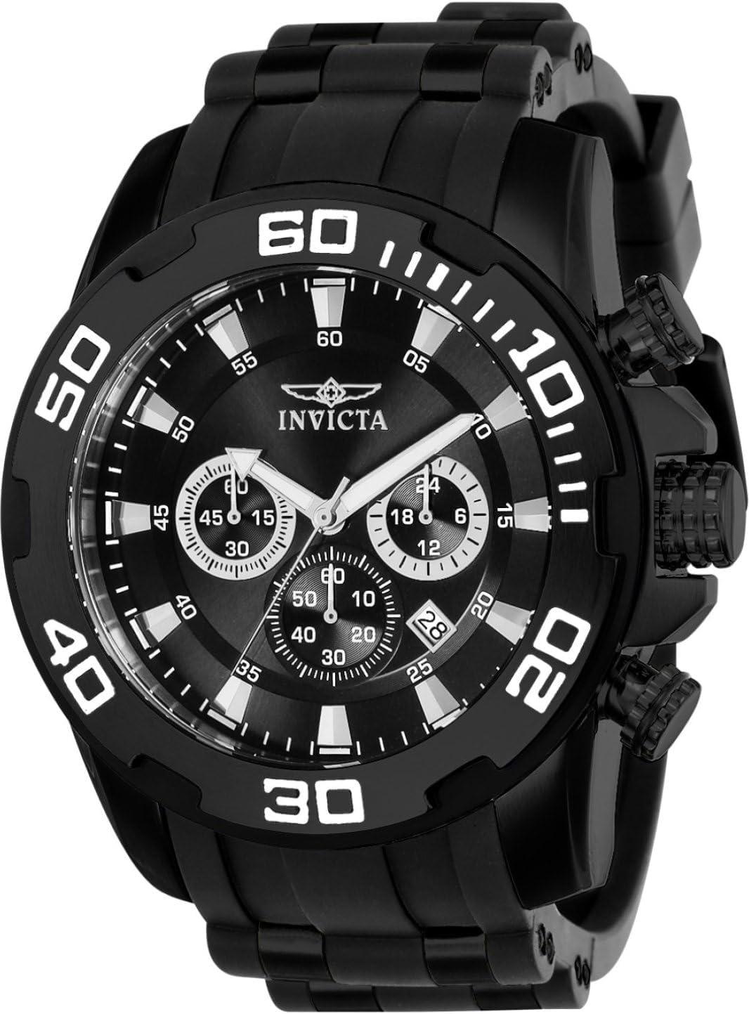 Invicta Men's 22338 Pro Diver Analog Display Quartz Black Watch