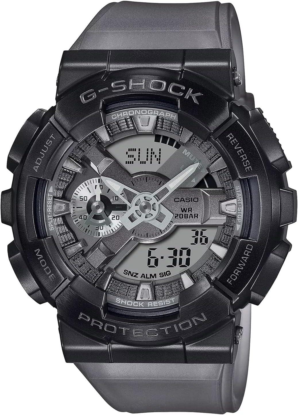 G-Shock Casio GM110MF-1A Men's Midnight Fog Transparent Analog Digital Alarm Chronograph Watch