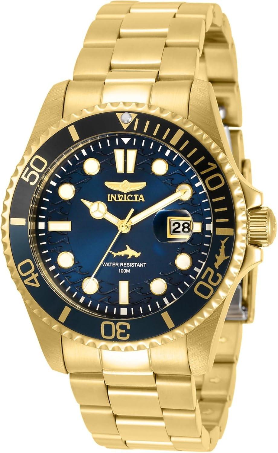 Invicta Men's 30810 Pro Diver Quartz Multifunction Blue Dial Watch
