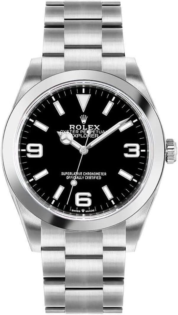 Rolex Explorer Automatic Chronometer Black Dial Men's Watch 124270BKASO