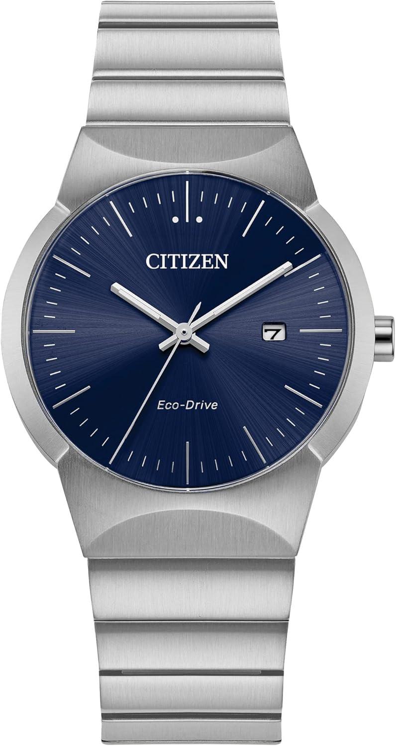 Citizen Eco-Drive Modern Axiom Watch - Gold/Black Dial, 32mm