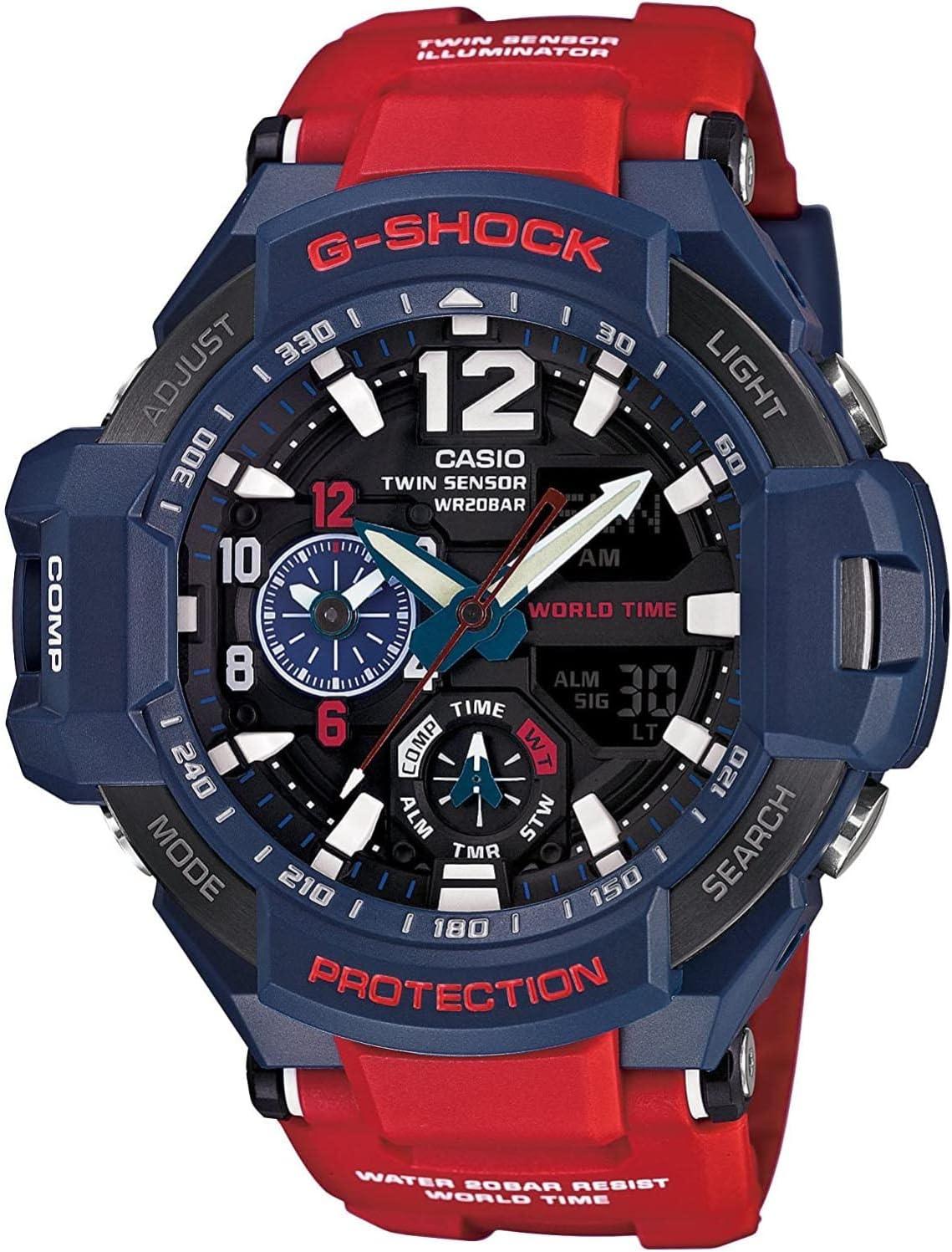 Casio G-Shock GA-1100 Gravitymaster Stylish Watch - Blue