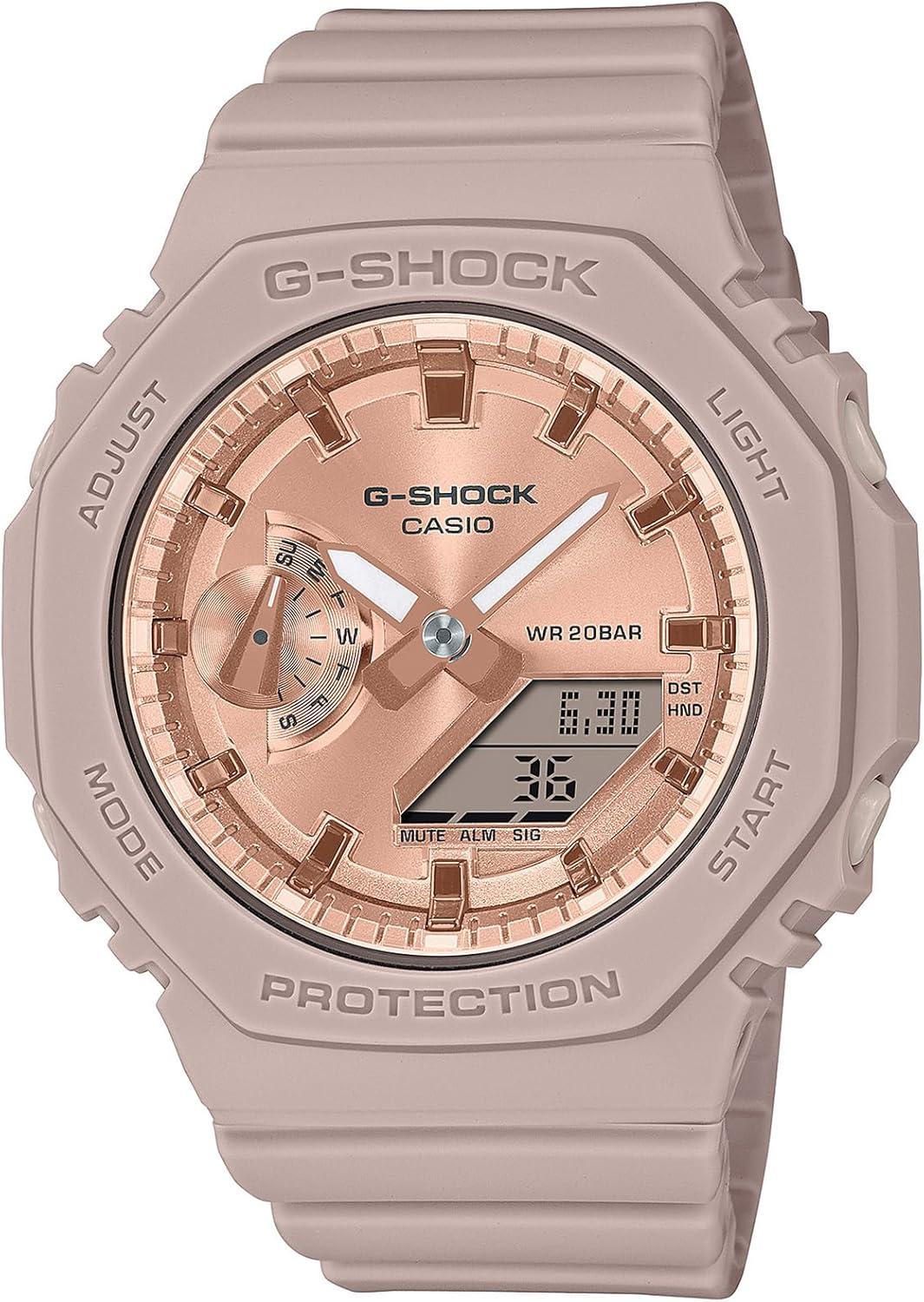 G-Shock Casio New Women's Rose Gold 2100 Series GMAS2100MD-4A