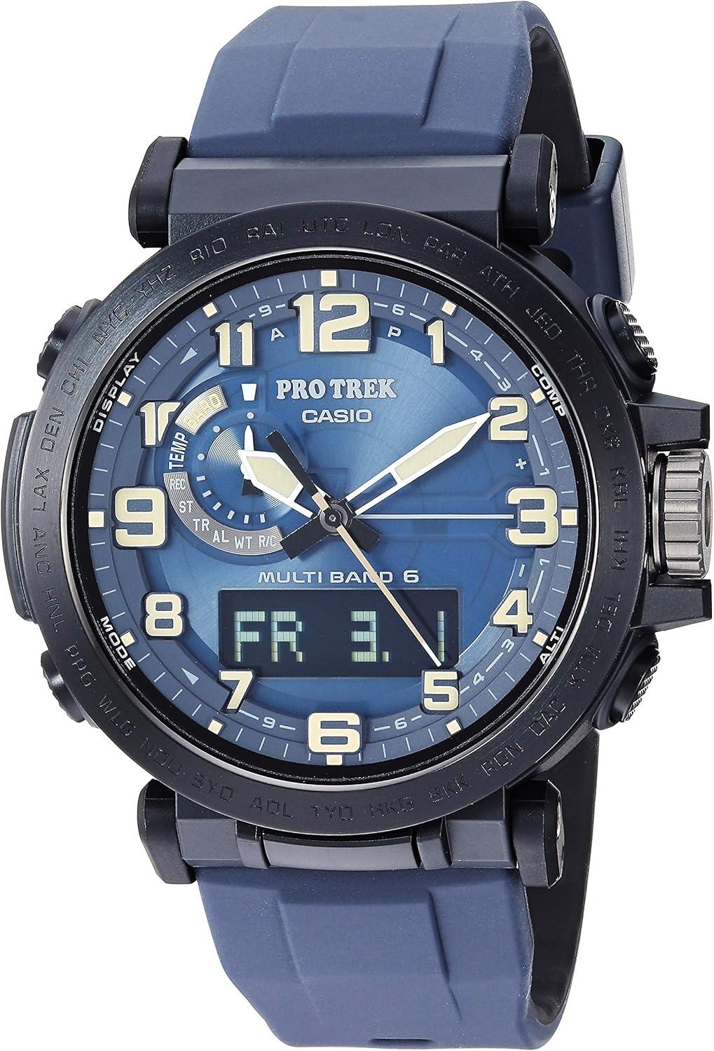 Casio PRW6600Y Series: Pro Trek Blue Watch with Tough Solar & Atomic Timekeeping