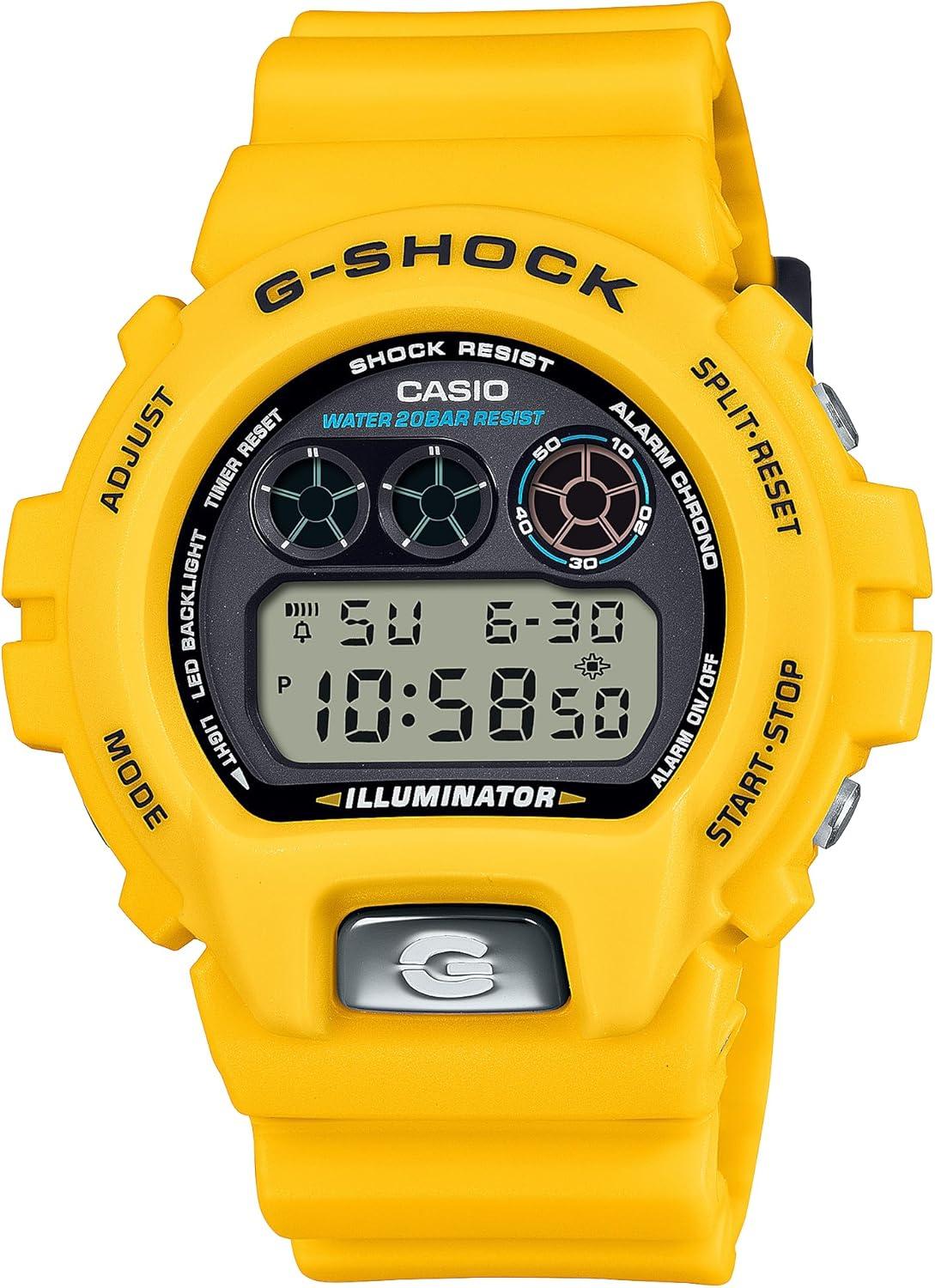 Casio G-Shock 30th Anniversary Yellow Resin Digital Watch DW6900TR-9