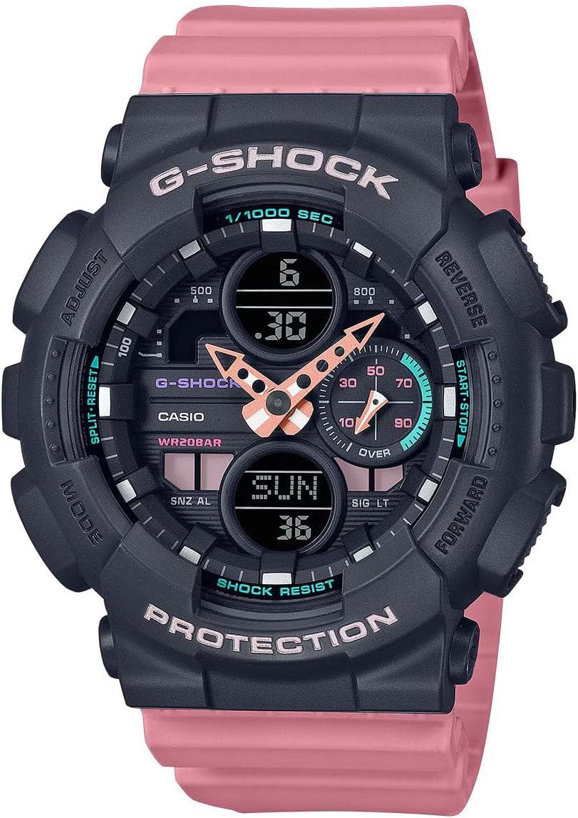 Casio Ladies G-Shock S-Series Pink Resin Band Watch GMAS140-4A