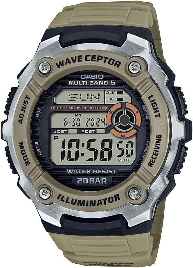 Casio Wave Ceptor Illuminator Atomic Timekeeping Stopwatch Men's Digital Watch WV-200R-5ACF