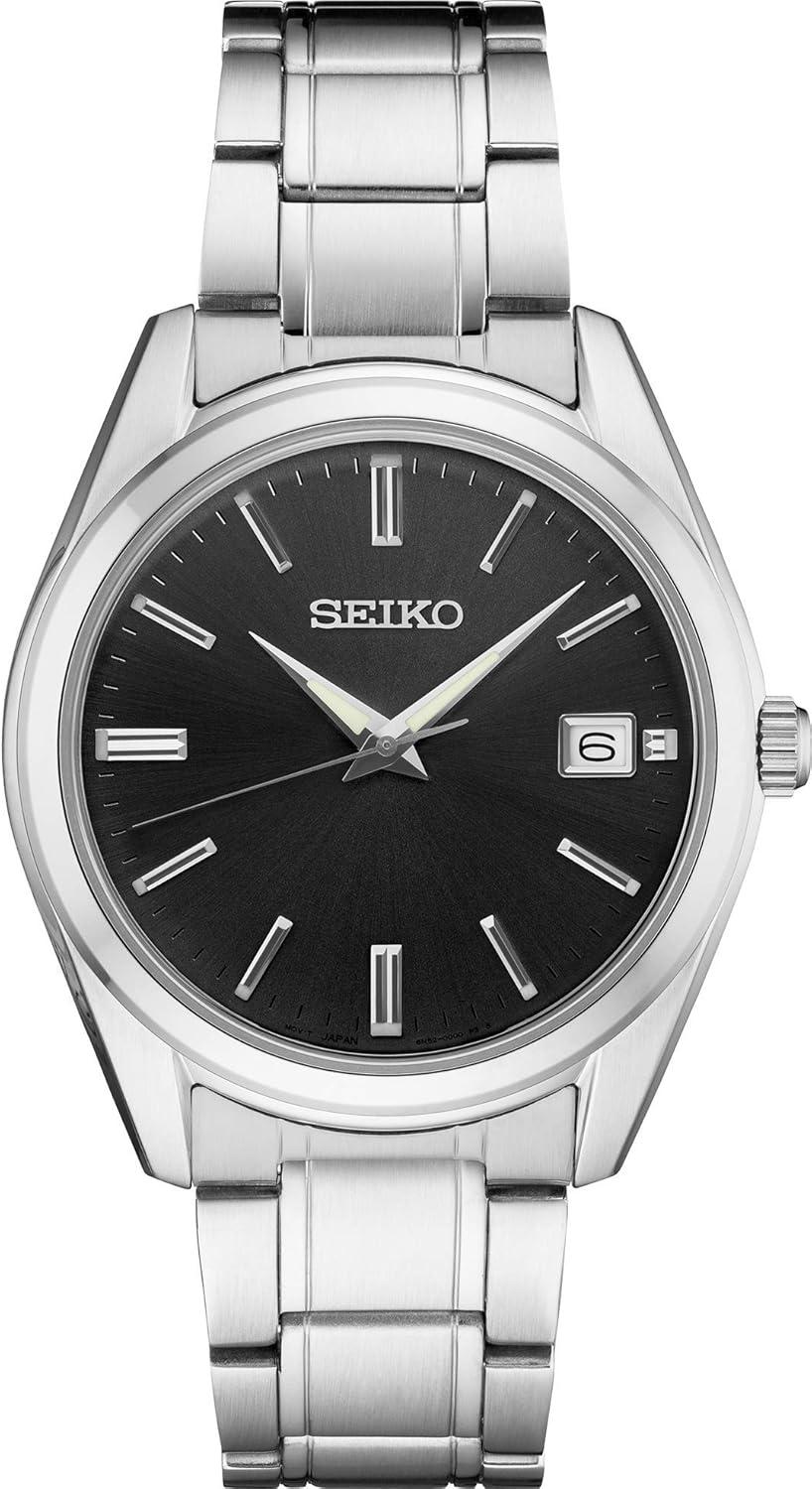 Seiko Essentials Black Wrist Watch SUR311