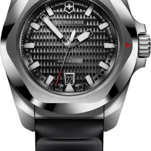Victorinox I.N.O.X. Automatic Black Dial Black Rubber Watch 41mm – 242039