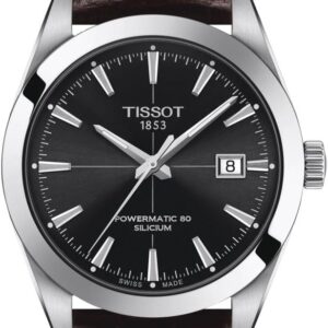 Tissot Men’s Gentleman Auto Stainless Steel Dress Watch Brown T1274071605101