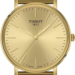 Tissot Men’s Everytime Gent 316L Stainless Steel Case with Yellow Gold PVD Coating Quartz Watch