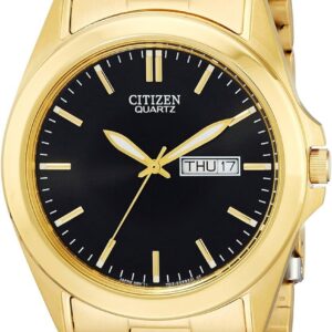 Citizen Quartz Men’s Watch, Stainless Steel, Classic, Gold-Tone