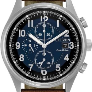 Citizen Men’s Eco-Drive Weekender Garrison Chronograph Field Watch