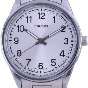 Casio MTP-V005D-7B4 Men’s Standard Stainless Steel Silver Easy Reader Dial Analog Watch