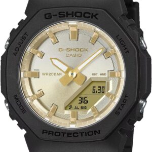 Casio G-Shock GMA-P2100SG-1A Black Gold Sunset Glow Digital Analog Watch