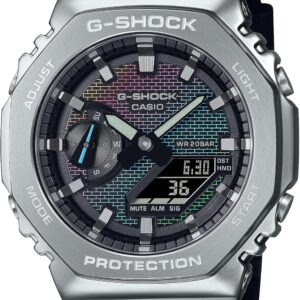 Casio G-Shock Rainbow Brick Wall GM-2100RW-1A Analog-Digital Watch