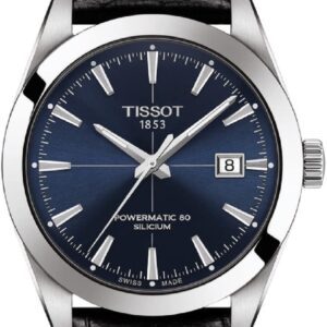 Tissot Men’s Gentleman Stainless Steel Dress Watch Black T1274071604101