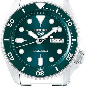 Seiko SRPD61 Automatic Watch for Men – Green Sunray Dial