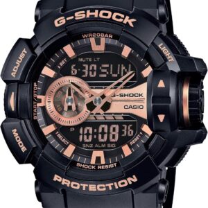 Casio XL G-Shock Quartz Sport Watch with Plastic Strap, 18.3 (Model GA-400GB-1A4)