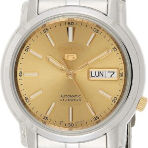 SEIKO Men’s Analogue Automatic Watch with Stainless Steel Strap SNKL81K1