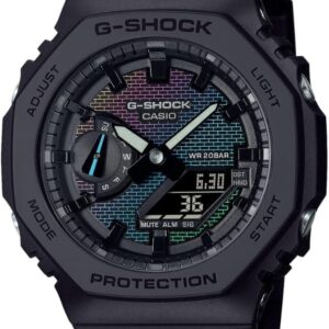 Casio G-Shock GA2100RW-1A: Iridescent Brick Pattern Dial & Carbon Core Guard