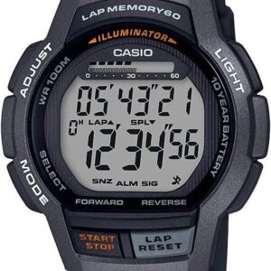 Casio Men’s WS-1000H-1AVCF 10-Year Battery Digital Display Quartz Black Watch
