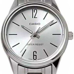 Casio #LTP-V005D-7B Women’s Standard Stainless Steel Silver Dial Watch