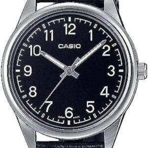 Casio MTP-V005L-1B4 Men’s Standard Analog Black Leather Band Watch
