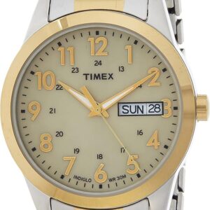 Timex Men’s T2M935 South Street Sport Two-Tone Stainless Steel Expansion Band Watch