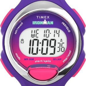 Timex Women’s Ironman Triathlon Essential 30 34mm Watch – Purple Strap