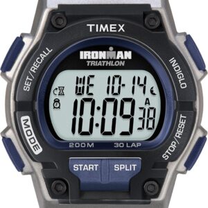 Timex Men’s Ironman Triathlon Endure 30 Shock 42mm Watch – Black & Silver-Tone Case