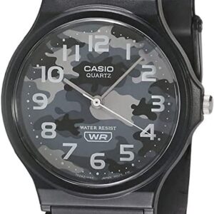 Casio MQ24-8CL Men’s Casual Black Rubber Strap Grey Camo Dial Watch