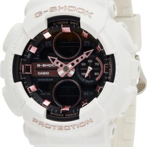 Casio G-Shock Analog-Digital White Strap Watch – Model GMA-S140M-7ADR
