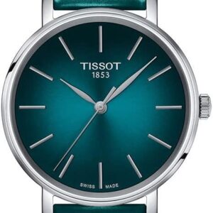 Tissot Womens Everytime Lady 316L Stainless Steel Case Quartz Watch, Turquoise
