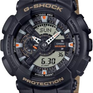 Casio G-Shock Utilitarian Beige & Black Resin Digital Analog Watch GA-110TU-1A5CR