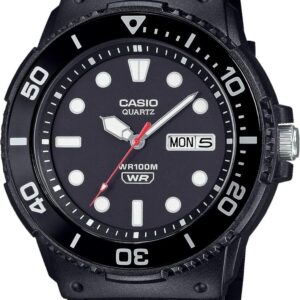 Casio MRW-230H Series Men’s Watch – Black | Rotating Bezel | 100M Water Resistant